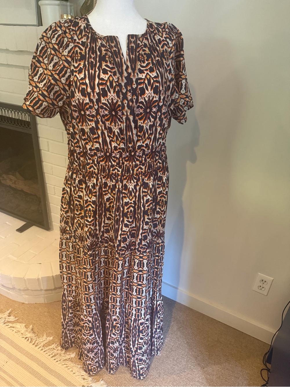 Anthropologie Maeve Women's perfect Patterned Maxi Dress